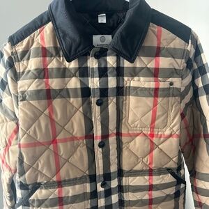 Boys' Button Down Burberry Jacket